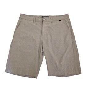 Travis Mathew Beck Shorts Mens 36 Beige Golf Chino Stretch Performance Outdoor